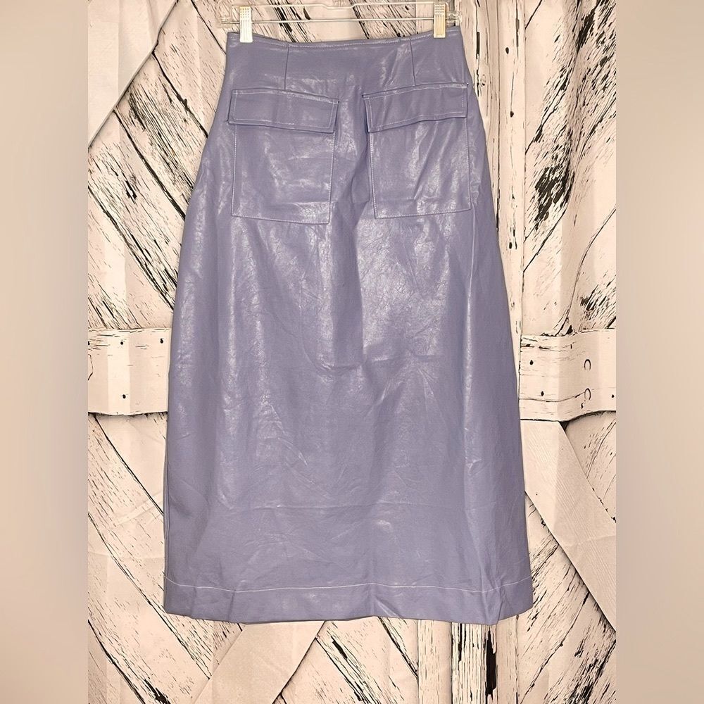 Udel New York faux leather maxi skirt S
